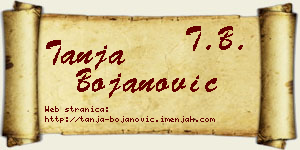 Tanja Bojanović vizit kartica